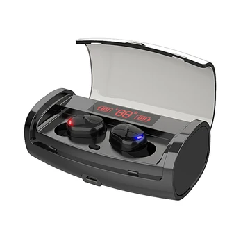 

M18 Microphone Gift Bluetooth Earphone LED Display Waterproof Sports Stereo Universal Portable Charging Box Automatic Pairing