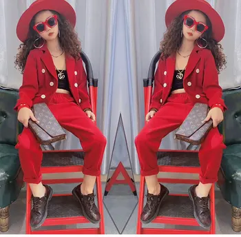 

3-8 years boys and girls suit children suit two-piece flower girl dress piano performance handsome version of the British suit