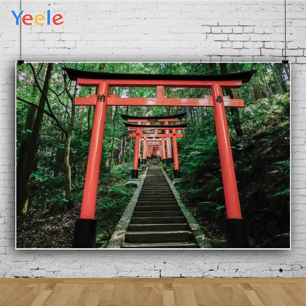 Фон для фотосъемки Yeele фоны фотостудии с японскими святилищами птицами домом