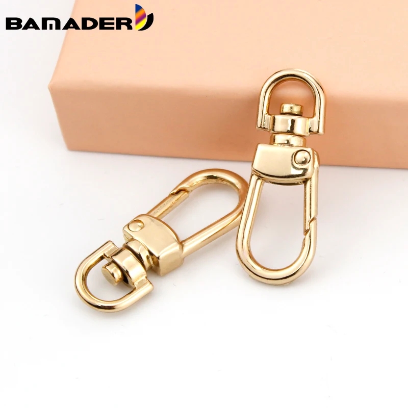 

BAMADER 2pcs Metal Bag Buckles DIY Detachable Snap Hook Trigger Clips Buckles for Leather Strap Keychain Pet Leash Hooks 5 Color
