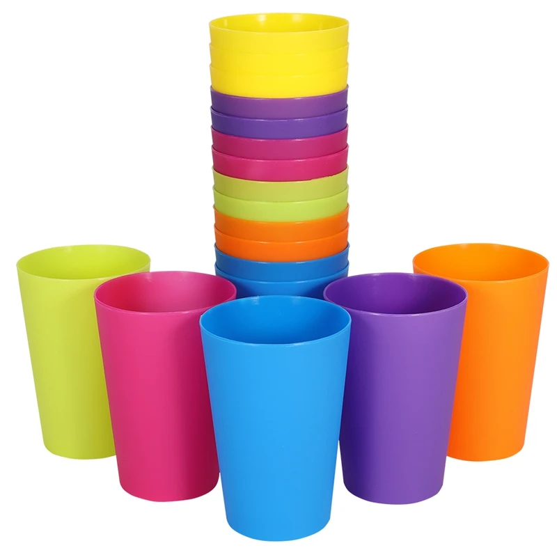 18 Stks/set Herbruikbare Plastic Bekers Mokken Kleuren Outdoor Picknick Reizen Drinkbeker Mok Party Kids Cup Drinkware|Koffiekopjes & Schotel setjes| - AliExpress