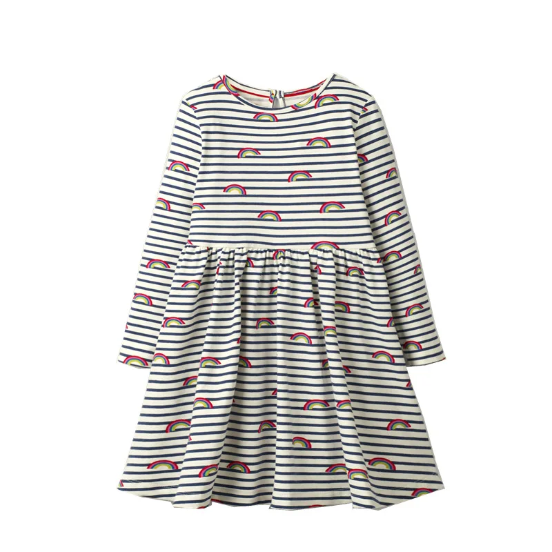 7099 same picture Little maven 2-7лет Радуга Блестки Новорожденных Девочек Платья Дети Дети Топы Девушки Майки Платье Дети Девочки Падение Пайетки Одежда - Цвет: 7099 same picture
