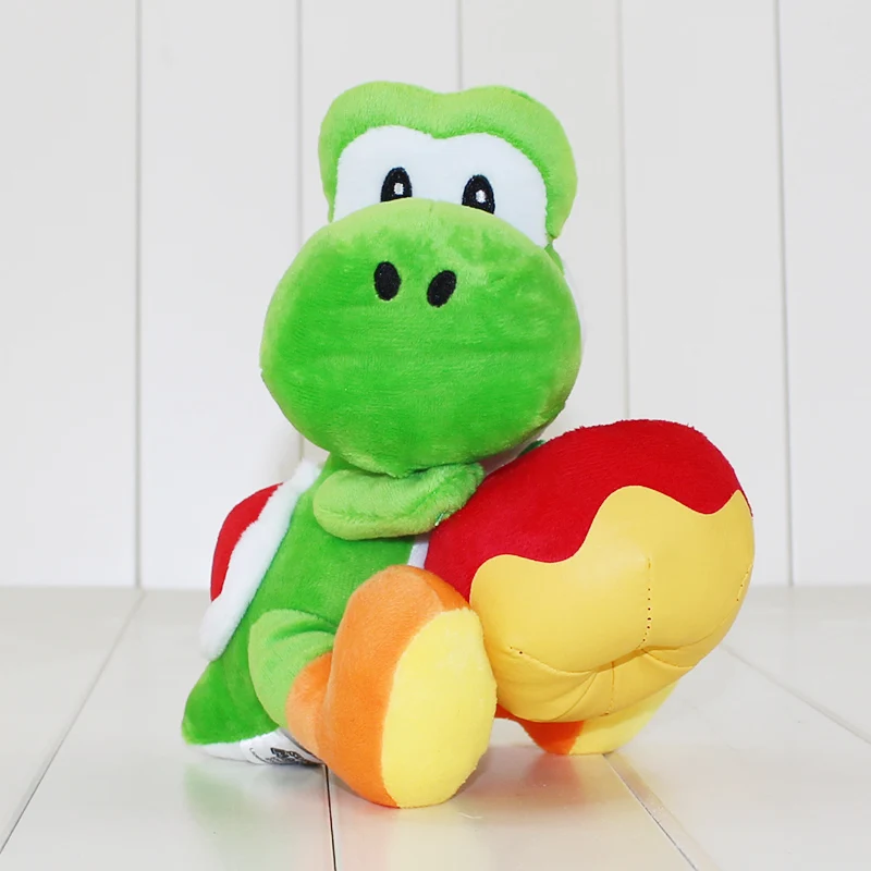 17 см зеленый Йоши с яблоком Luma Yoshi Рождественский подарок Luigi Плюшевые игрушки куклы