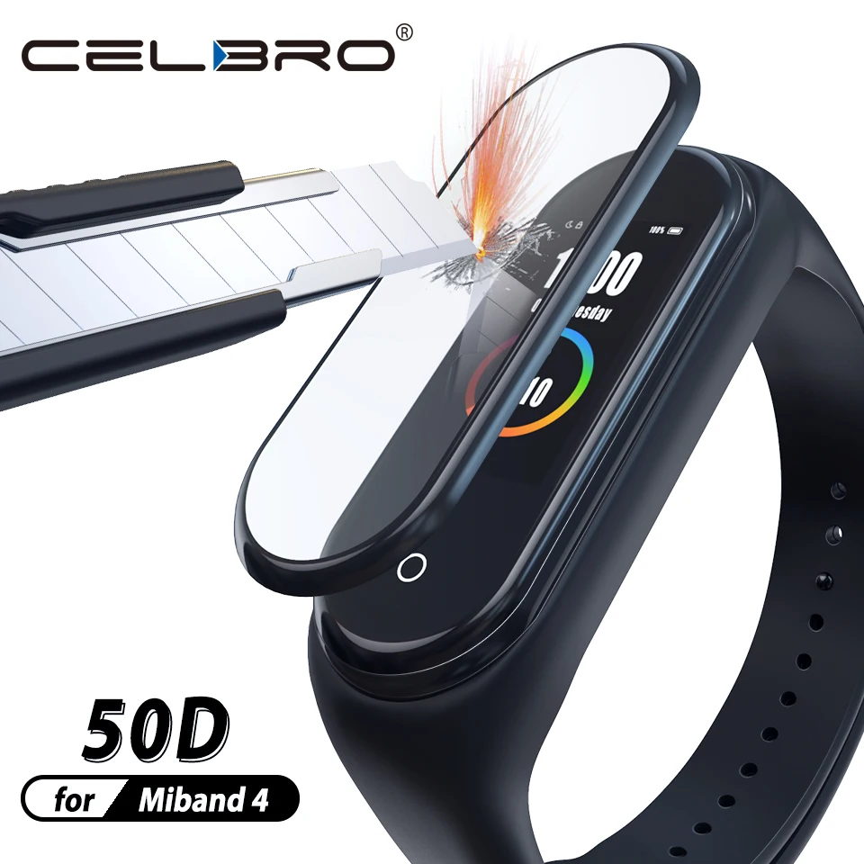 3D Защитная пленка для экрана Xiaomi Mi Band 4 полное покрытие мягкая защитная HD Miband Band4