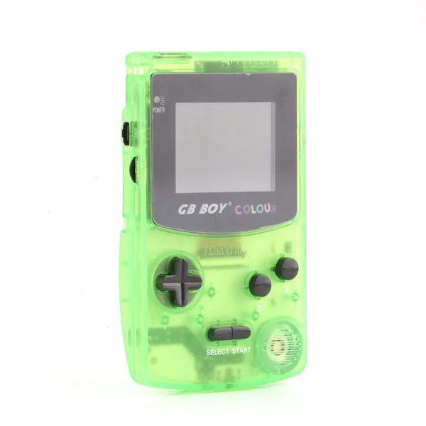 Clear Green 2 шт портативная игровая консоль игры плеер 2," классические детские портативные игровые консоли с подсветкой 66 встроенных игр - Цвет: Clear Green