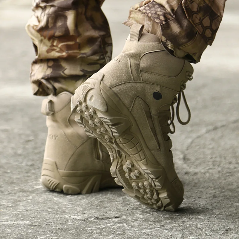 Мужские спецназ тактические ботинки для пустыни мужские ботинки для тренировок на открытом воздухе 46 Большие размеры спецназ армейские ботинки 1705-1 Походные