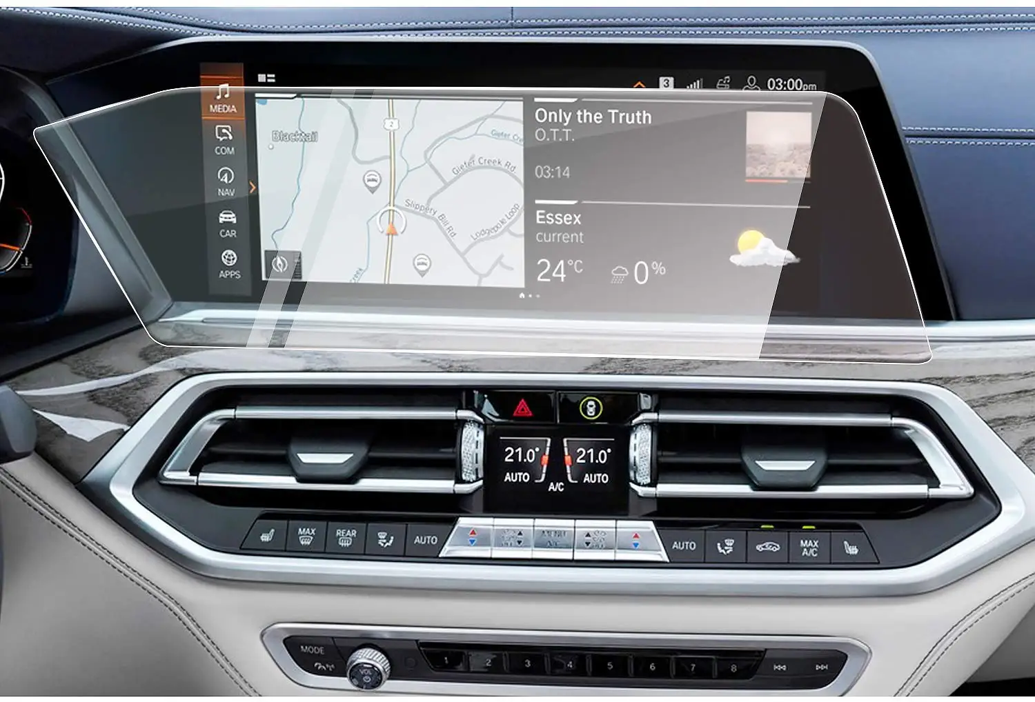 Для BMW X7 G07 2019 12 3-дюймовый автомобильный навигационный экран Защитная пленка для
