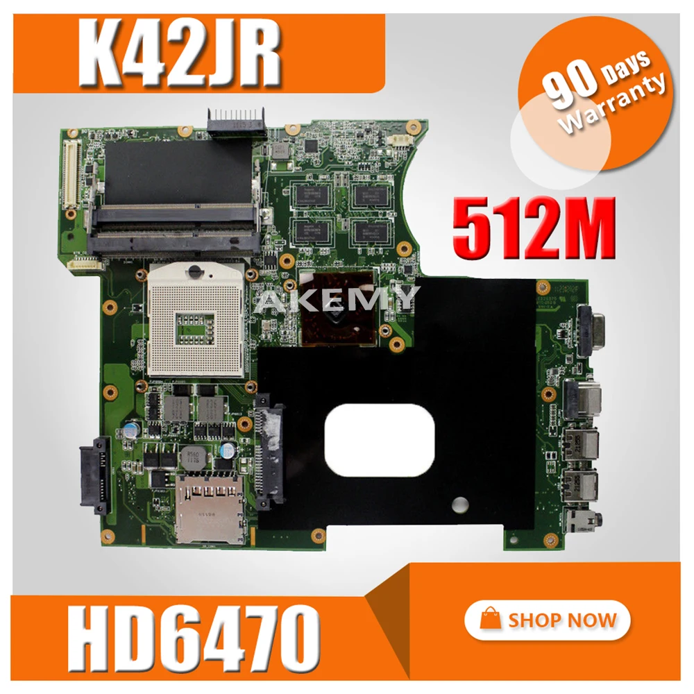 Материнская плата K42JR REV4.1 512 m HD6470 для For Asus K42JZ K42JE k42JK материнская ноутбука Тест ОК |