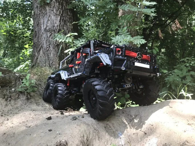 Legoins technology строительный блок RC Benz G class 6x6moc 27039 сборный детская головоломка