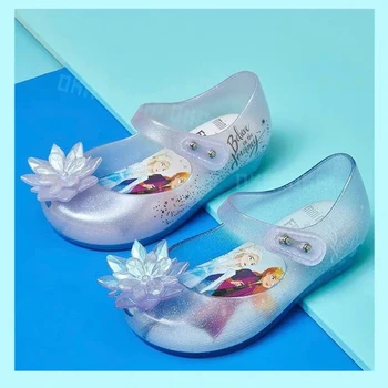 

Mini Melissa Ultragirl 2020 Original Girl Jelly Sandals Butterfly Knot Kids Sandals Children Beach Shoes Non-slip Meliss