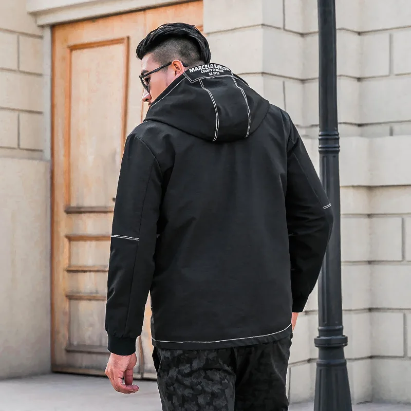 

Draw Kelon Popular Brand Large Size Plus-sized Menswear Winter Brushed And Thick MEN'S Coat Hooded Warm Extra-large No. Loose-Fi