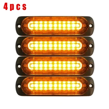 

Foglight Emergency Lights 4pcs Warning Beacon Yellow 12V 24V Waterproof