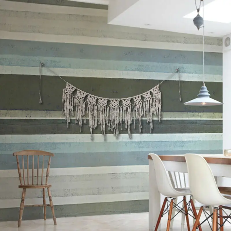 

Boho Cotton Macrame Wedding Backdrop Wall Hanging Tapestry Hanger Art Home Decor