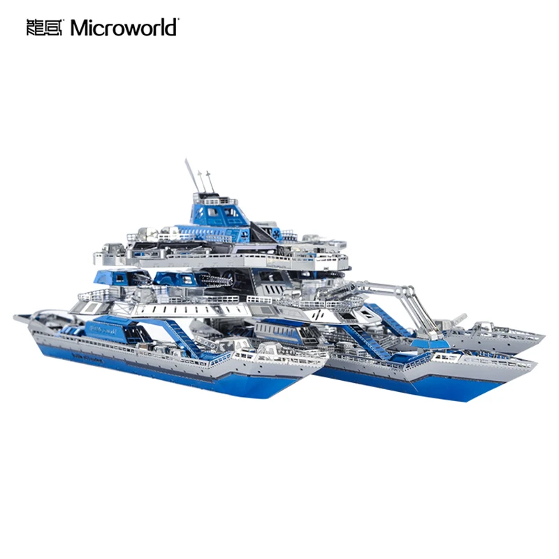 Новинка, набор моделей Microworld Leader NO 1, сделай сам, лазерная резка, головоломка, модель истребителя, 3D металлическая головоломка, игрушки для взрослых, подарки