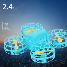 Симулятор полета мини-датчик гравитации Квадрокоптер Usb Перезаряжаемый фосфоресцирующий радиоуправляемый самолет автоматически Избегайте препятствий