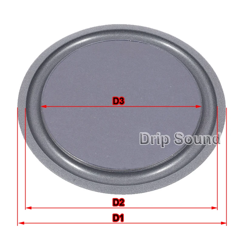 2 шт. " /6"/" дюймов 127 мм/153 мм/196 мм бас-динамик пассивный радиатор вспомогательный бас-динамик резиновая вибрационная пластина