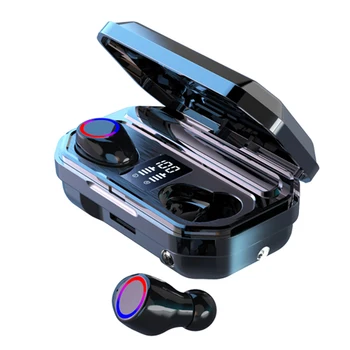 

Wireless Earphone M12 TWS Bluetooth Headset Emergency Power Flashlight Design Breathing Lamp 2000 MAh Charging Box Headphone
