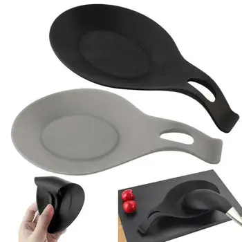 

Silicone Spoon Rest Heat Resistant Teabag Tidy Holder Cooking Utensil Dish Tools Mats Spoons Racks Spoon Holder