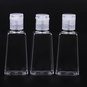 

10pcs 30ml Travel Plastic Transparent Empty Bottles Shampoo Makeup Dispenser Flip Cap For Liquid Lotion Cream
