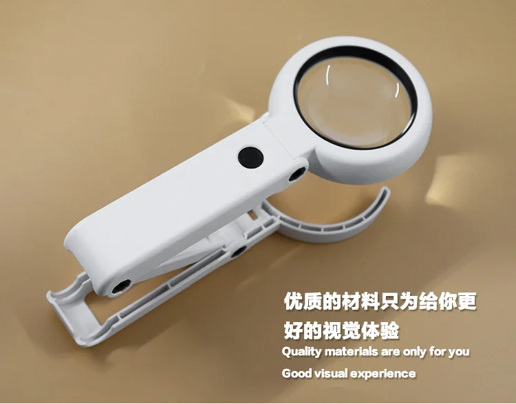 Карманный USB Перезаряжаемые ручной увеличительное стекло для чтения с лампой 3x светодиодный освещение ремонтная Лупа