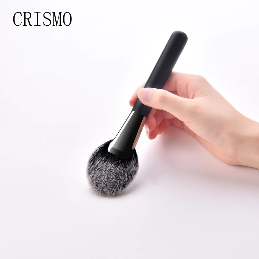CRISMO 10 шт./компл. черный набор кистей для макияжа, основный косметик косметическая пудра Румяна Тени для век Кабуки Кисть для макияжа Красота инструмент