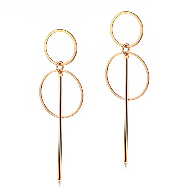 FNIO Fashion Vintage Earrings For Women Big Geometric Statement Gold Metal Drop Earrings 2020 Trendy Earings Jewelry Accessories LNIE730-1