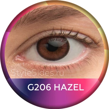 

Цветные линзы для глаз Карие Hazel - 206