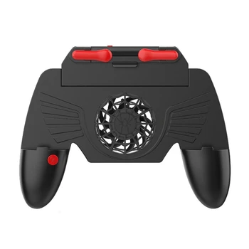 

4" to 7.2" Mobile Phone Game Controller with 4500 Speed Slient Cooling Fan Adjustable Batter Aiming Shoulder Keys for FPS Games