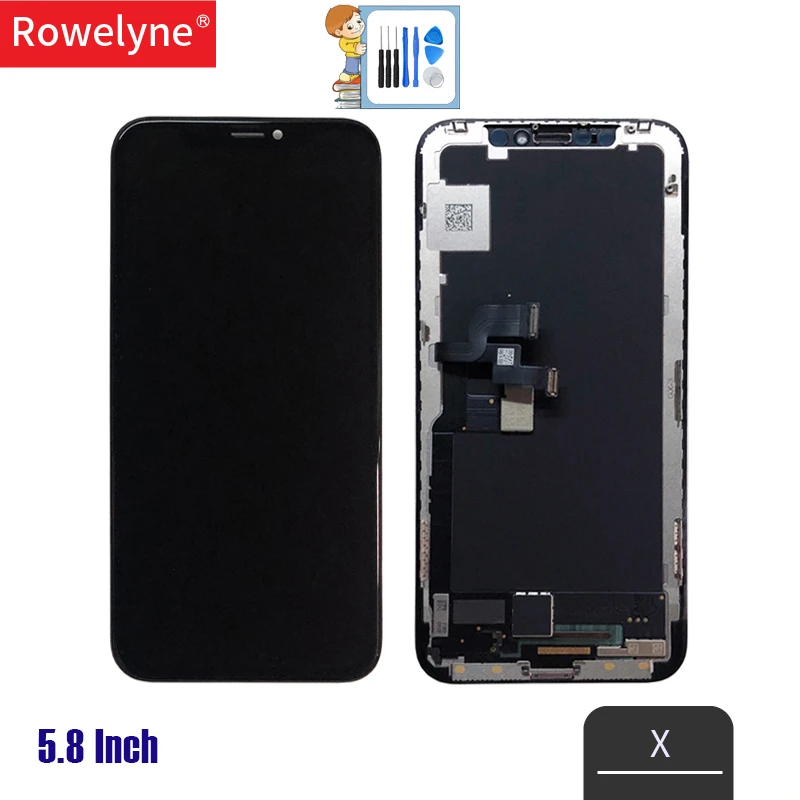 AAA+++ для IPhone X OLED с 3D сенсорным дигитайзером сборка без битых пикселей ЖК-экран Замена Дисплей для IPhone X lcd с подарком