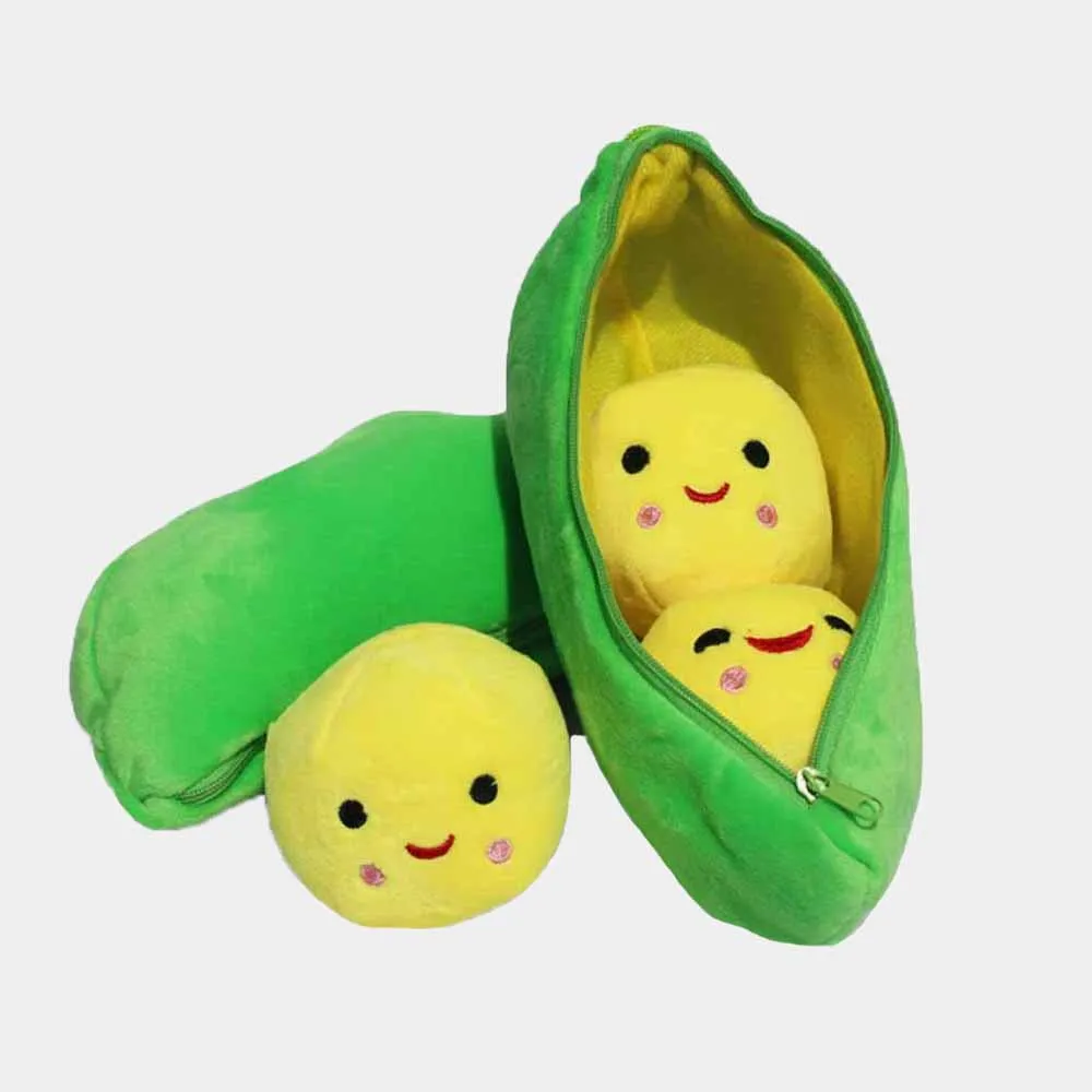 DISNEY TOY STORY THREE PEAS IN A POD Stuffed Toy Zipper Pea Pod 17