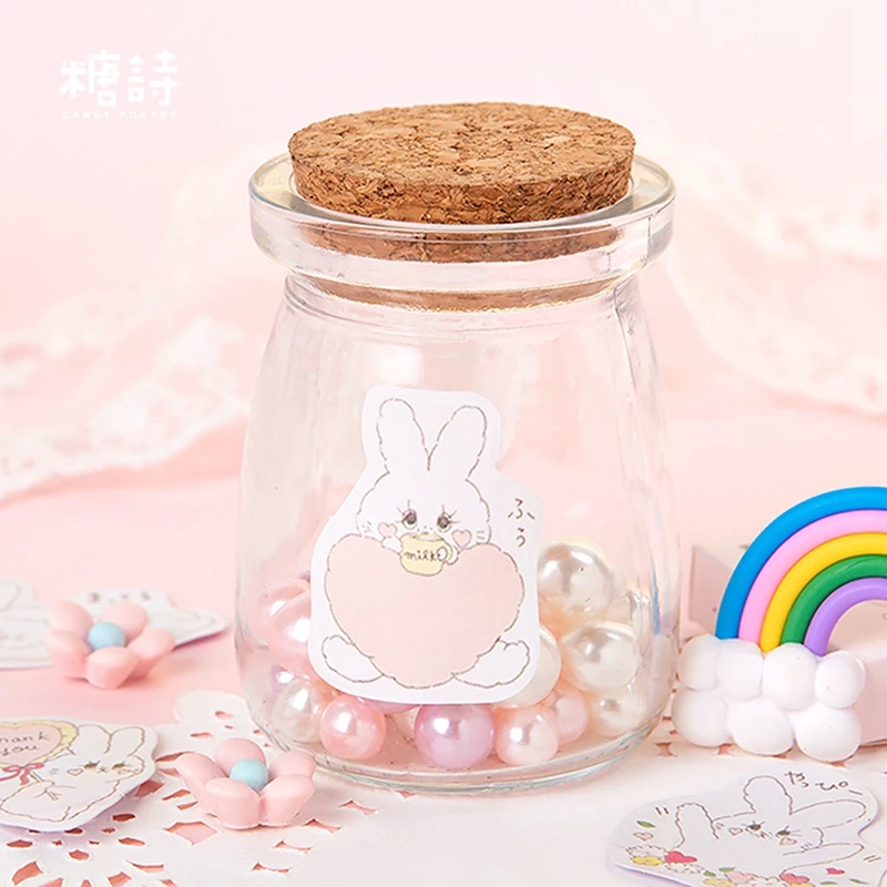 45 шт./кор. Kawaii канцелярские наклейки кремовый кролик наклейки для скрапбукинга сделай сам для украшения дневника Escolar школьные принадлежности