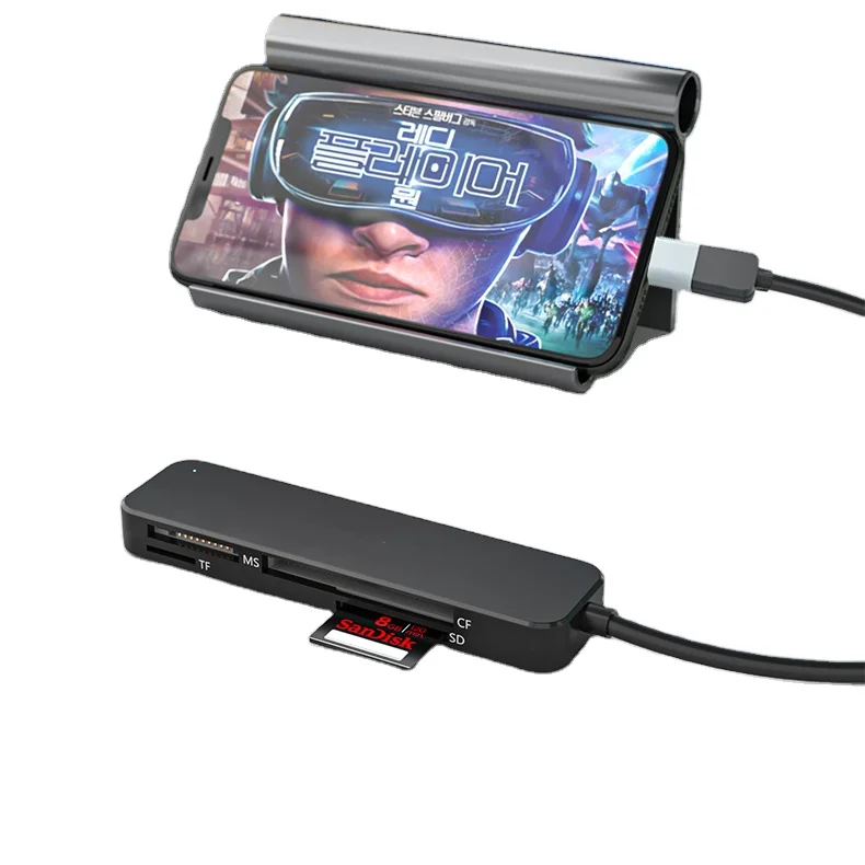 

Multi Strip Type C SD TF Card Reader USB 3.0 4 IN 1 Mobile Phone Smart USB C PD Card Reader