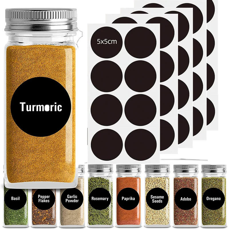 Labels Food Container Blackboard Bottle Jar Stickers Accessories Kitchen V9R1 