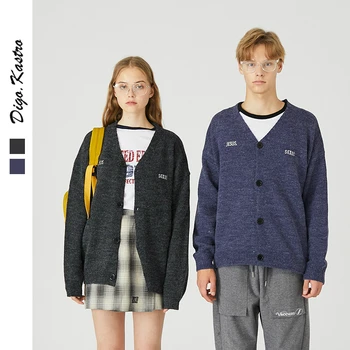 

2019 Fashion Cardigan Sweater Men / Women Autumn Campus Style Sweaters Trends Couples Jokers Knits Jackets