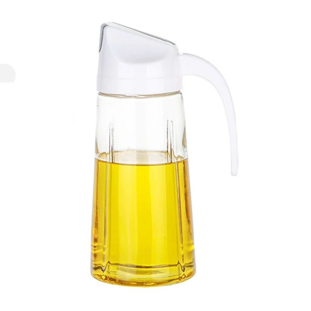 Стекло предотвращает разлив масла бутылка для масла уксуса резервуар для масла кастрюля для соуса стеклянная бутылка для хранения и творческие кухонные инструменты аксессуары - Цвет: A