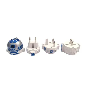 

Disney Star Wars 3D R2-D2 Power Conversion Plug Multinational Universal Travel Portable Converter Plug X5205