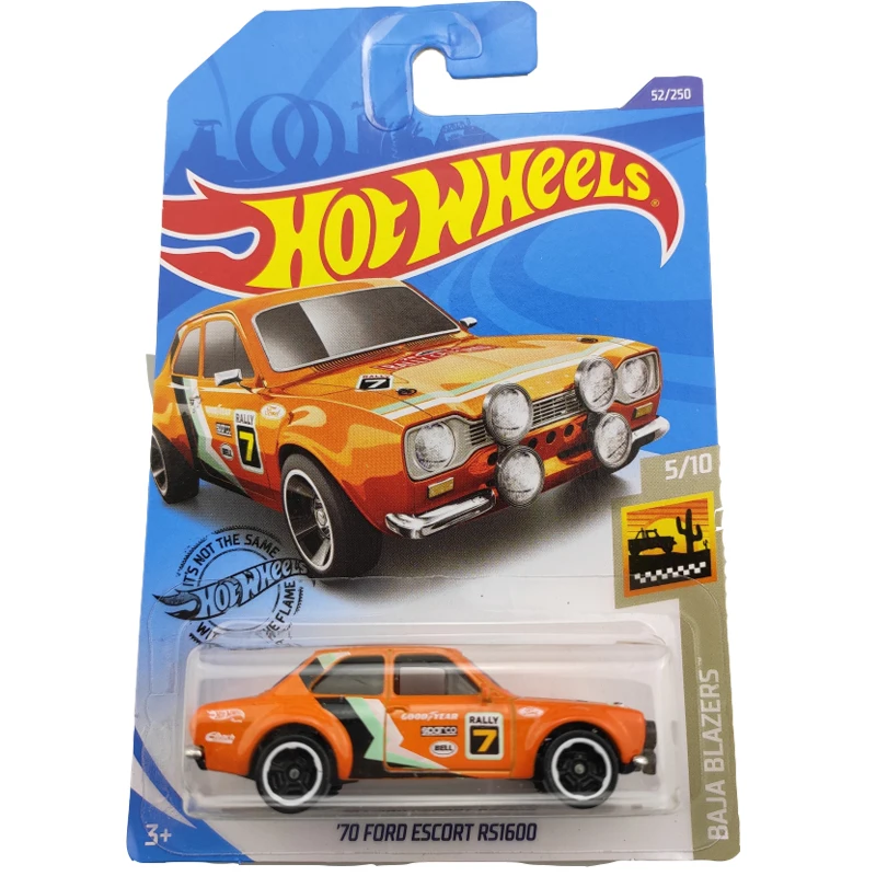 2020-52 Hot Wheels 1:64 Car 70 FORD ESCORT RS1600 металлическая литая модель автомобиля детские