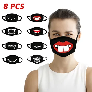 

8pcs FaceMasks Face Mask Cloth Mouth-muffle Reuseable Washable Face Mouth Mask Mouth Cover Protective mondmaskers mascarilla