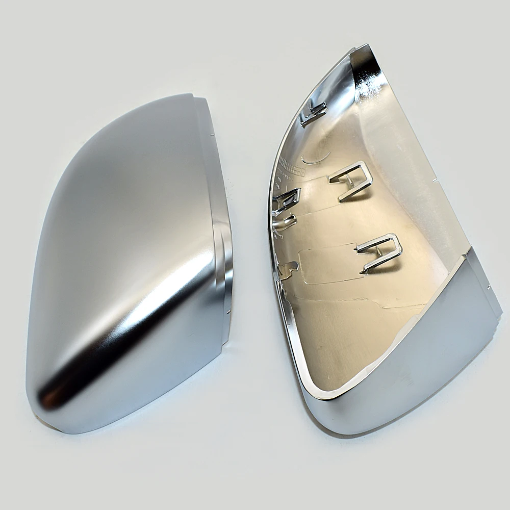 

For Volkswagen VW Golf 6 MK6 Touran Matt Chrome Mirror Cover Silver Rearview Side Mirror Cap Housing