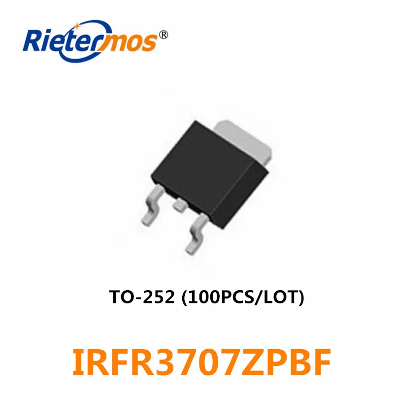 100 шт. IRFR3707Z IRFR3707ZPBF FR3707Z FR3707 IRFR3707 TO252 N-CHANNEL 30V SMD | Электроника