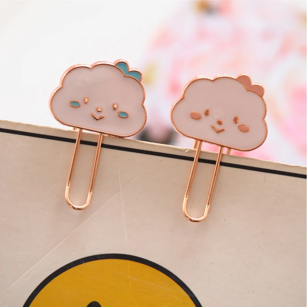 

Cloud Metal Bookmark Paper Clip Book Mark Office School Notebook Note Clip Stationery Supply