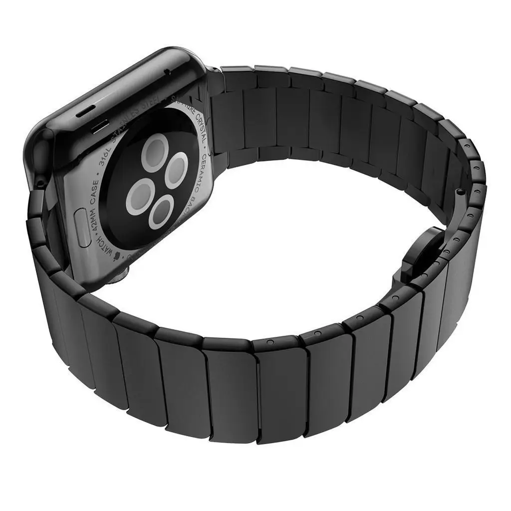 Твердая нержавеющая сталь Ремешок Браслет для наручных часов Apple Watch серии 1/2/3 42