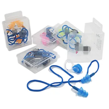 

Soft Silicone Corded Ear Plugs ears Protector Reusable Hearing Protection Noise Reduction Earplugs Earmuff Sleep