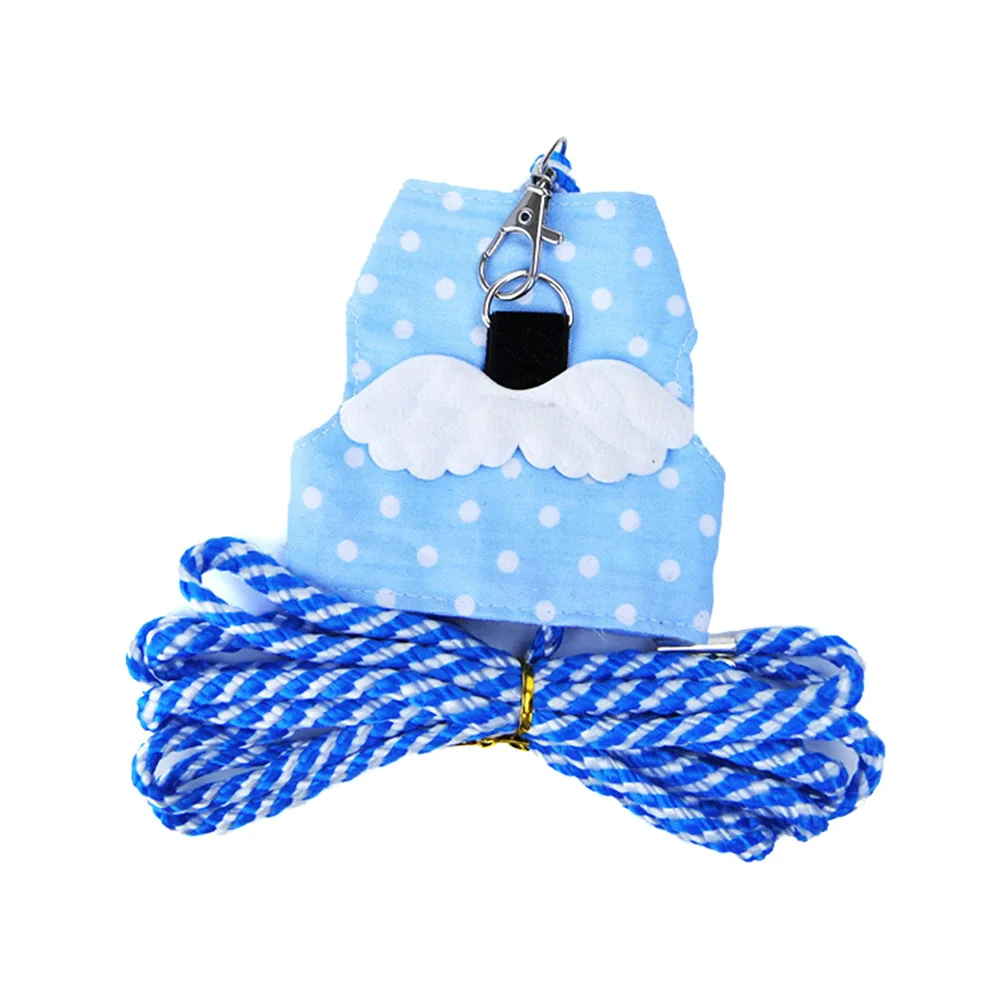 

1PC Squirrel Rat Hamster Rabbit Mouse Small Pet Vest Clothes With Lead Leash Pet Supplies Traction Rope Collar Harness