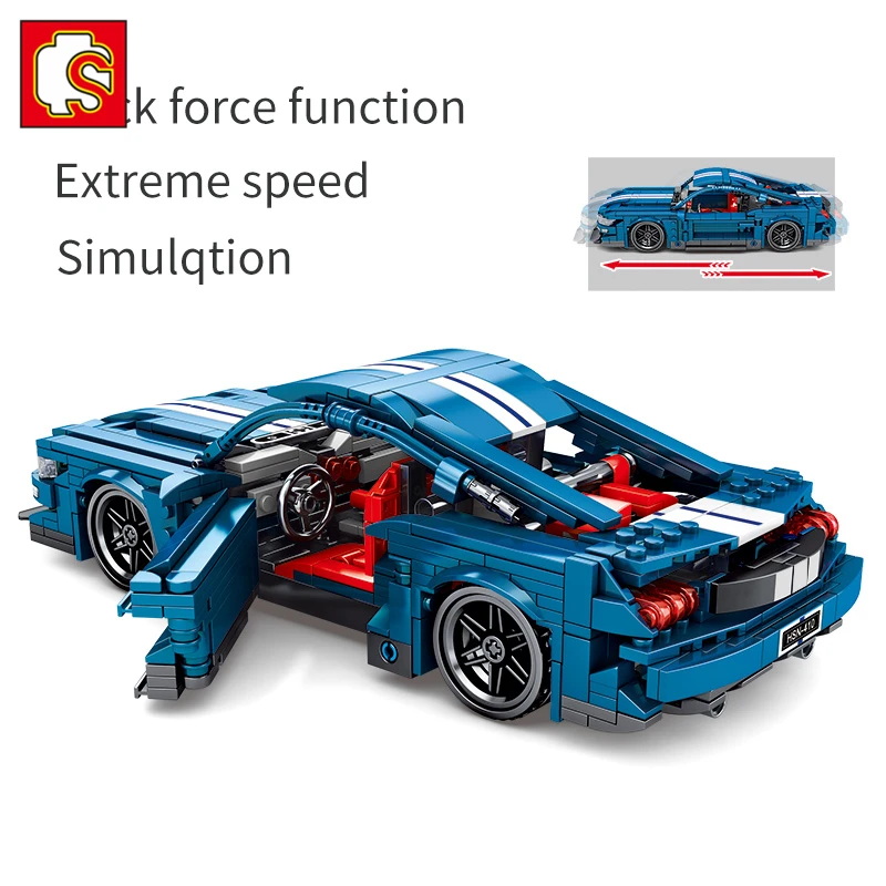 SEMBO BLOCK 737 шт. Technic Bugattis набор для строительства гоночного автомобиля инженерная