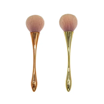 

Makeup Brush Oversized Champagne Rose Gold Fluffy Non-Shedding Loose Powder Blush High-Gloss Suitable Beginners Beauty Tools