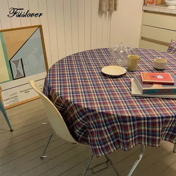 

FSISLOVER Korea ins PlainTable Cloth Cotton Tablecloth Backdrops Dining Table Cover Curtain Cloth Chic Picnic Tablecloth
