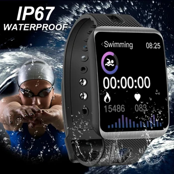 

Touch Screen Fitness Smart Bracelet Pedometer Fitness Watch Band Heart Rate Monitor Wristband Activity Tracker Sports Waterproof