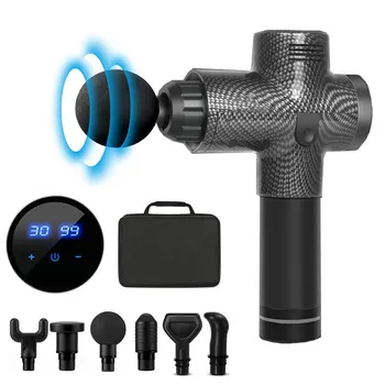 

LCD Display Massage Gun Body Relaxation Deep Muscle Massager Exercising Muscle Pain Relaxation Slimming Shaping Fascia Gun