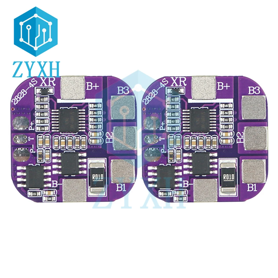 BMS 14500 배터리 충전기 보드, 공통 포트 단락 보호, 태양광 LED 가로등, 파워 뱅크 충전용, 4S 5A, 14.8V